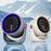 Z3 100-Speed Air Circulation Fan USB Rechargeable 360 Degree Oscillation Wall Mount Desktop Fan - Gray Purple - 5