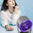 Z3 100-Speed Air Circulation Fan USB Rechargeable 360 Degree Oscillation Wall Mount Desktop Fan - Gray Purple - 6