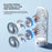 Dual Head Circulating Fan 5 Speeds 10H Timer Low Noise for Desktop Camping Bedroom - White - 7
