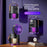 DF1 2 in 1 Fan Mosquito Killer Lamp with 5-Speed Brushless Motor for Outdoor Camping Home - Black Purple - 3