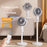 F1 Air Circulator Fan Adjustable Height Quiet Desktop Floor Stand Fan with Remote Control - Plug-In Style - 3