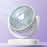 USB Desktop Fan Rechargeable Low Noise 360 Degree Rotation 3-Speed for Home Office Dorm - White - 3