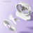 USB Desktop Fan Rechargeable Low Noise 360 Degree Rotation 3-Speed for Home Office Dorm - White - 4