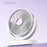 USB Desktop Fan Rechargeable Low Noise 360 Degree Rotation 3-Speed for Home Office Dorm - White - 5