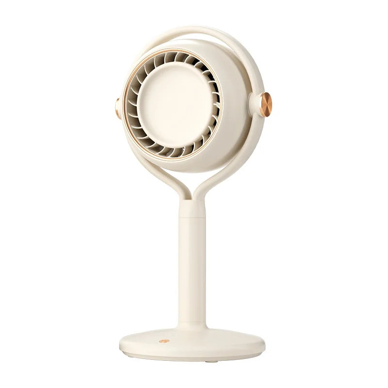 Y-3 Floor Standing Bladeless Fan 1800mAh USB-C Rechargeable 3-Speed Air Circulation Fan - Beige - 1