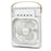 YH-171 Size L 5-Hole Misting Fan USB Desktop Portable 3-Speed Desk Fan with 600ml Water Tank - White - 1