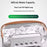 YH-171 Size L 5-Hole Misting Fan USB Desktop Portable 3-Speed Desk Fan with 600ml Water Tank - White - 4