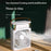 YH-171 Size L 5-Hole Misting Fan USB Desktop Portable 3-Speed Desk Fan with 600ml Water Tank - White - 6