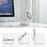 EDON E808 Portable Desktop Wall Mount ABS Fan Cooler Foldable Rechargeable Summer Cooling Fan - Grey - 2