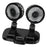 9626 360 Degree Rotation Double Head Car Cooling Fan Rechargeable Two Speeds Desk Fan - Black - 1