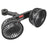 F4207 Rear Seat Car Fan 3 Speeds 5 Blades 360 Degree Rotatable Double Head Cooling Fan - 1