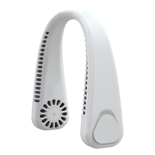 F2 USB Summer Air Cooling Neck Fan Leafless Hanging Neck Fan Bladeless Neckband Fan - White - 1
