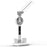 Built-in 2000mAh Battery Table LED Light Rechargeable Clock Function Pen Holder Reading Lamp Fan (with USB Cable) - 1