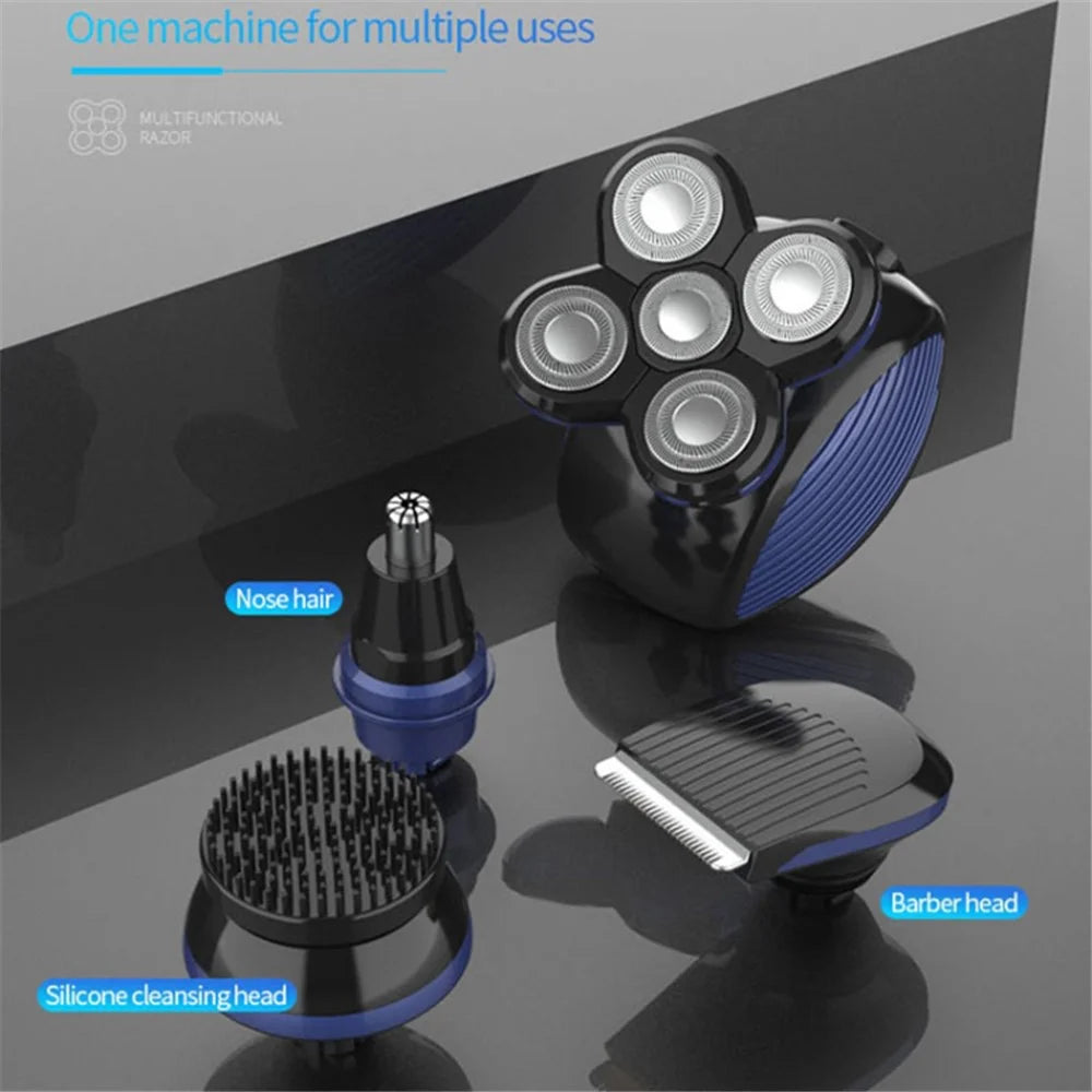 MARSKE MS-3400 Men's Electric Head Shaver Bald Head Waterproof Razor 4-in-1 Wet / Dry Grooming Kit (No Oil Bottle) - 2