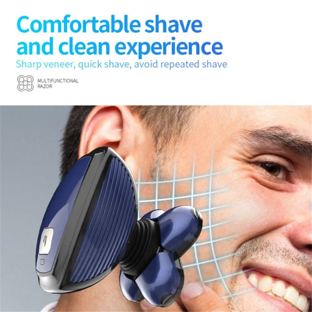 MARSKE MS-3400 Men's Electric Head Shaver Bald Head Waterproof Razor 4-in-1 Wet / Dry Grooming Kit (No Oil Bottle) - 7