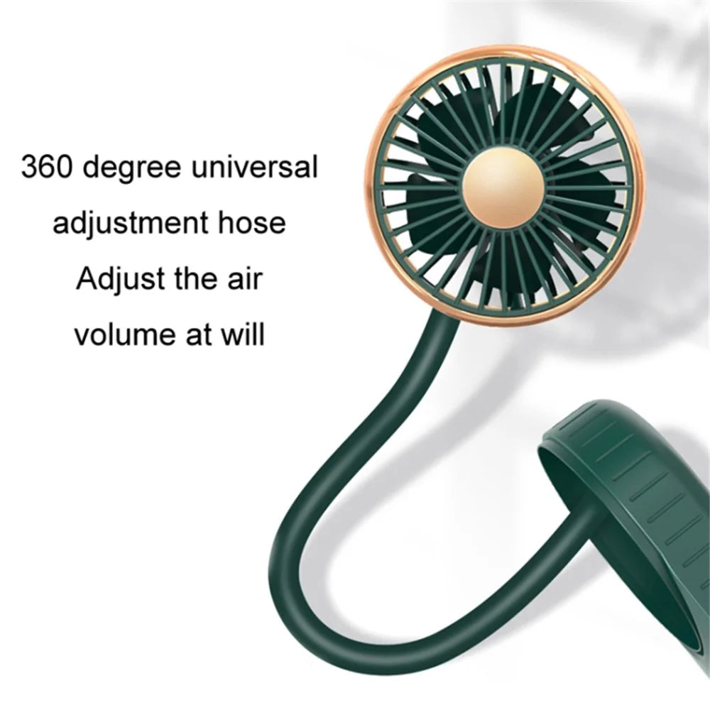 Universal Car Cooling Fan USB Dual Head Dashboard Fan 360-degree Rotatable 3 Speed Fans for SUV RV Boat Auto Vehicles - Black / Green / Gold - 2