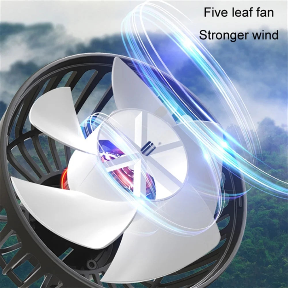 F4206 3 Gears Adjustable Sucker Car Fan 360 Degree Rotatable Double Head Air Fan - 6