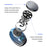 Portable Electric Razor Digital Display Mini Waterproof ABS Rechargeable Cordless Shaver - Silver - 2