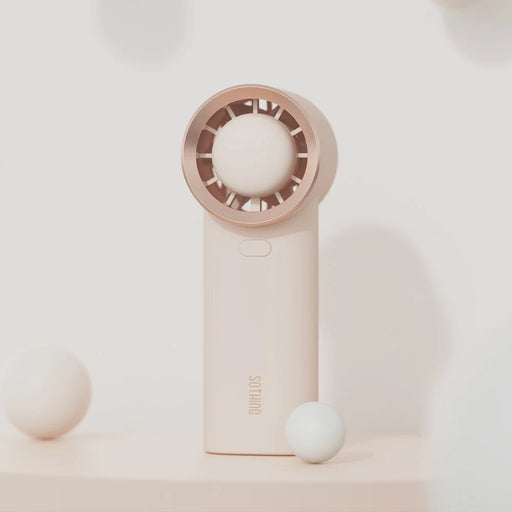 SOTHING 1200mAh Handheld Fan USB Rechargeable 3 Wind Speeds Desktop Summer Cooling Fan - White - 2