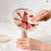SOTHING Forest Pro Desktop Fan 3 Wind Speeds Shaking Head USB Rechargeable Cooling Fan - Apricot - 7