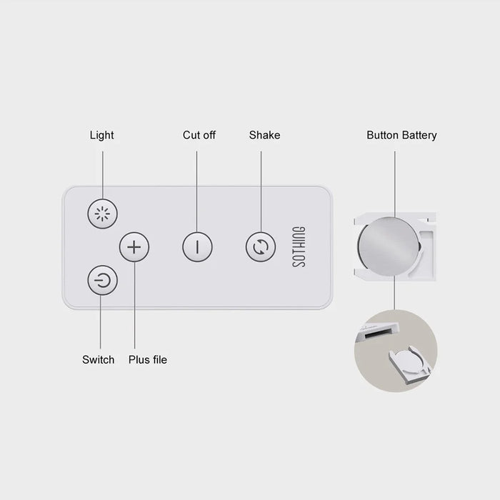 SOTHING Muguet Multifunction Desktop Fan USB Powered Night Light Ceiling Fan with Remote Control, EU Plug - Apricot - 7