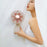 SOTHING Bridal Bouquet Desktop Fan Shaking Head USB Rechargeable Cooling Fan - Apricot - 2