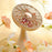 SOTHING Bridal Bouquet Desktop Fan Shaking Head USB Rechargeable Cooling Fan - Apricot - 6