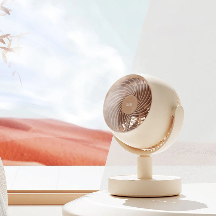 SOTHING Desktop Cooling Fan 5 Wind Speeds USB Powered Portable Cooler Fan, EU Plug - 7