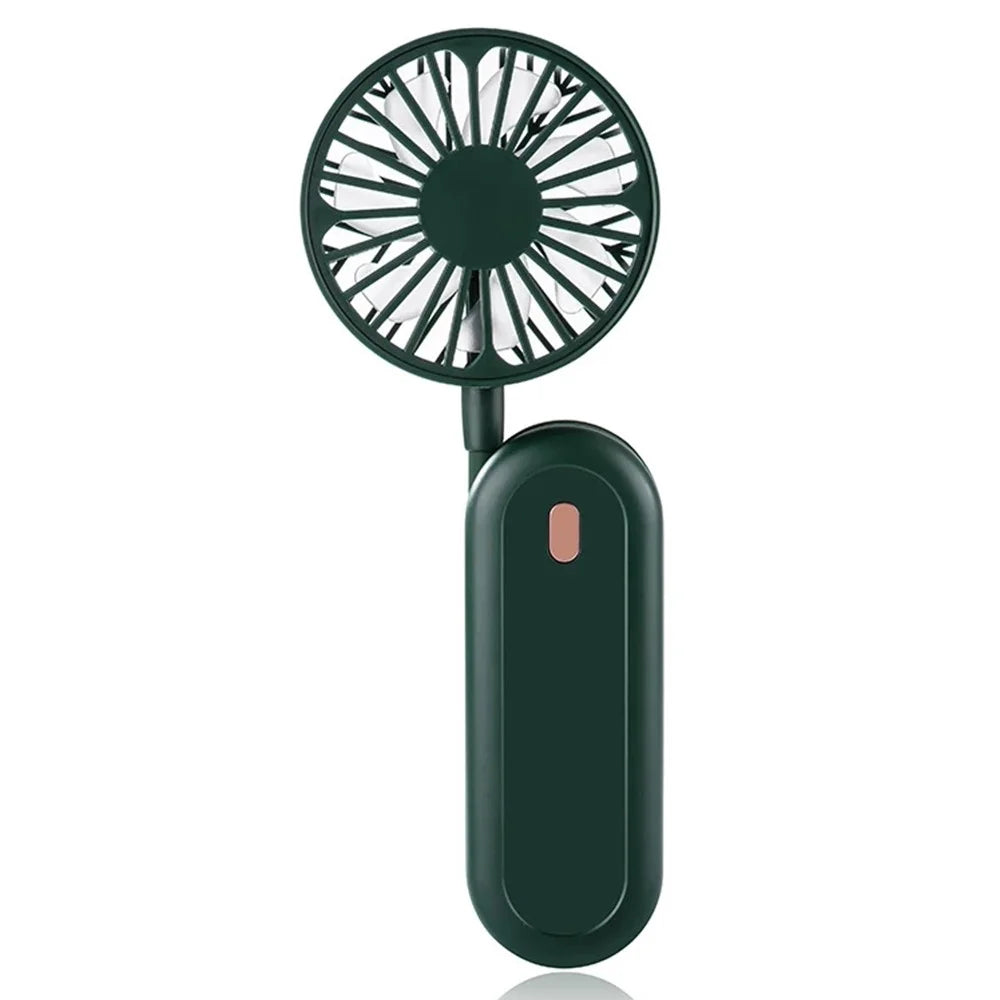 N2 Portable Handheld Fan Brushless Motor Neck-Mounted Mini Cooling Fan - Green - 1