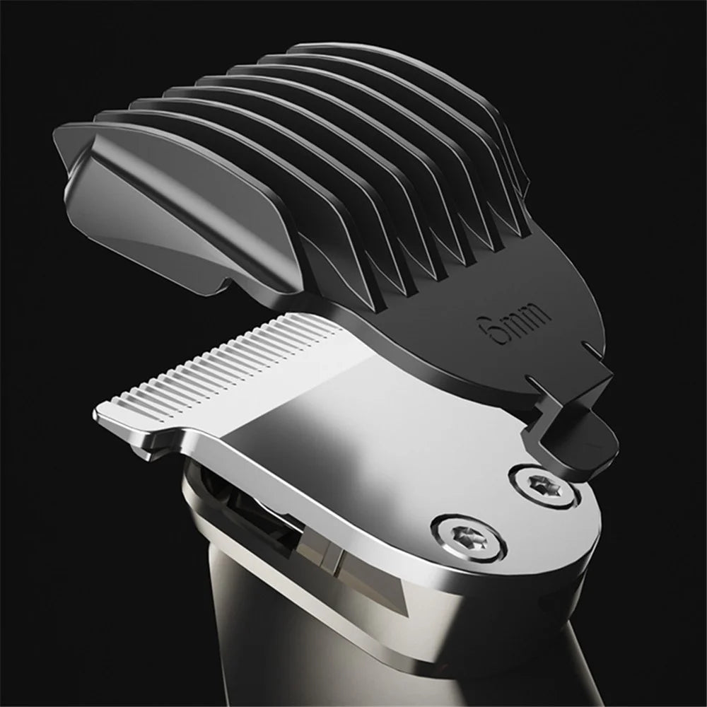 U-881 Multi-Function Digital Display Electric Shaver Portable Hair Trimmer for Home - Silver - 5