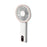 W10 USB Rechargeable 4 Gears Silent Portable Handheld Fan with Digital Display - White - 1