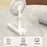 W10 USB Rechargeable 4 Gears Silent Portable Handheld Fan with Digital Display - White - 6