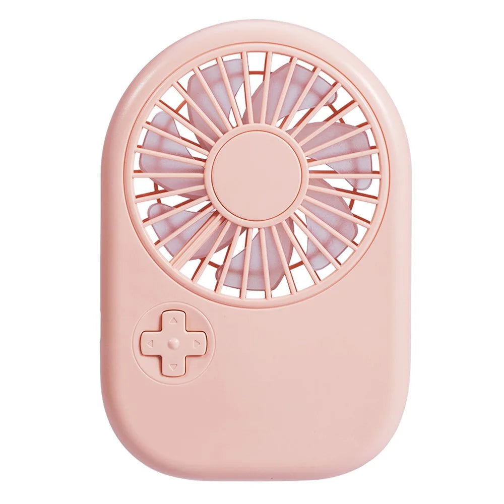 N12B Mini Handheld Fan Cooler Portable Rechargeable Summer Cooling Fan - Pink - 1