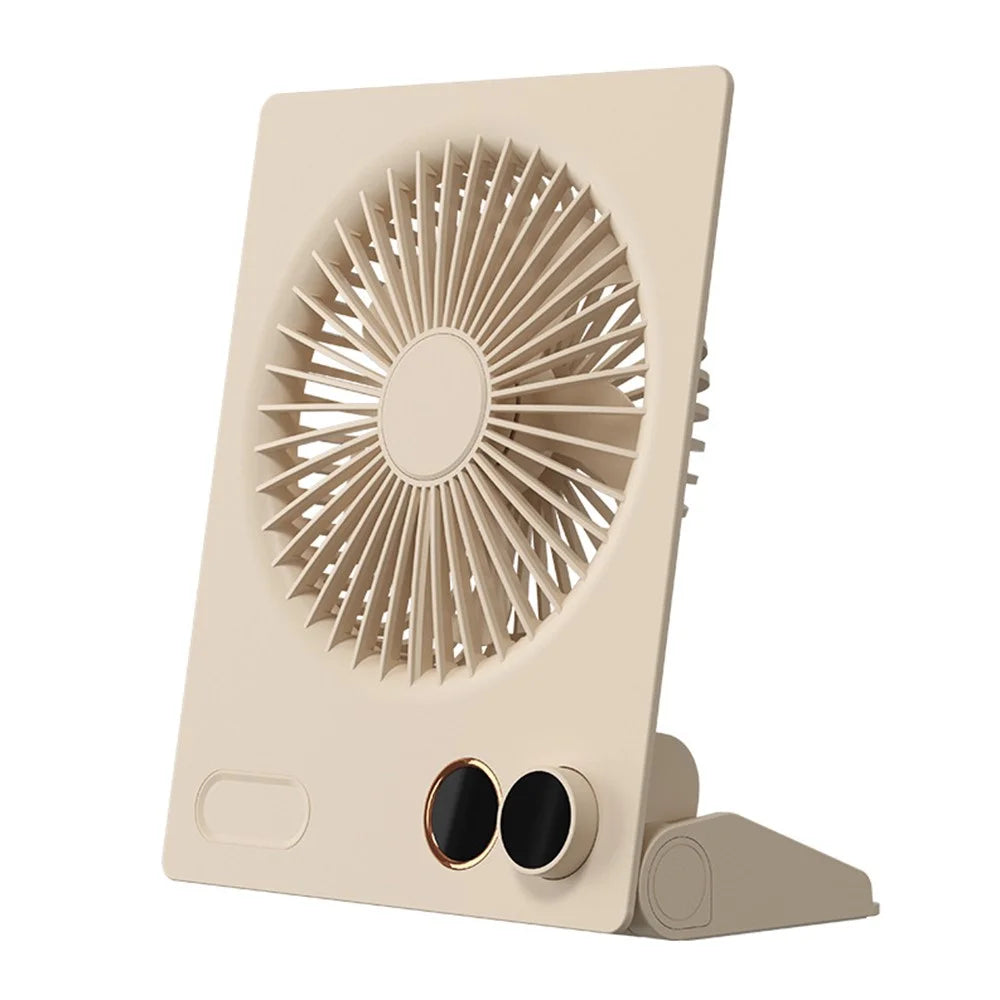N15 Desktop Hanging USB Fan Foldable Strong Wind Cooler for Home Kitchen Office - Apricot - 1
