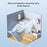 N15 Desktop Hanging USB Fan Foldable Strong Wind Cooler for Home Kitchen Office - Apricot - 4