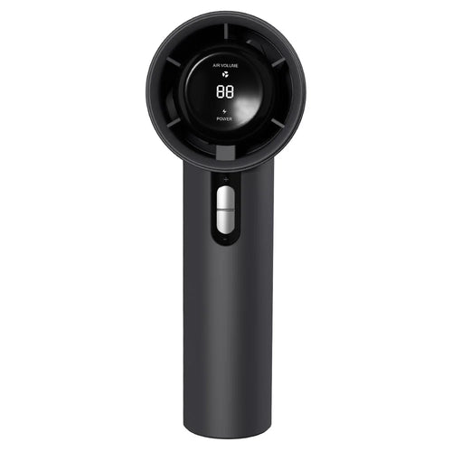 WX638 Rechargeable Cooling Fan 100 Wind Speeds High Speed Turbine Handheld Fan - Black - 1
