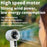 WX638 Rechargeable Cooling Fan 100 Wind Speeds High Speed Turbine Handheld Fan - Black - 3
