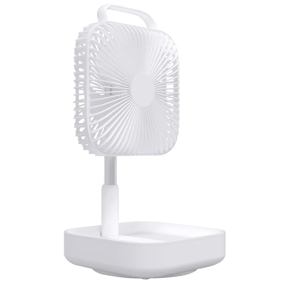 BENWIS HA-FDF Mini Desktop Fan Foldable Retractable Summer Cooling Fan - White - 1