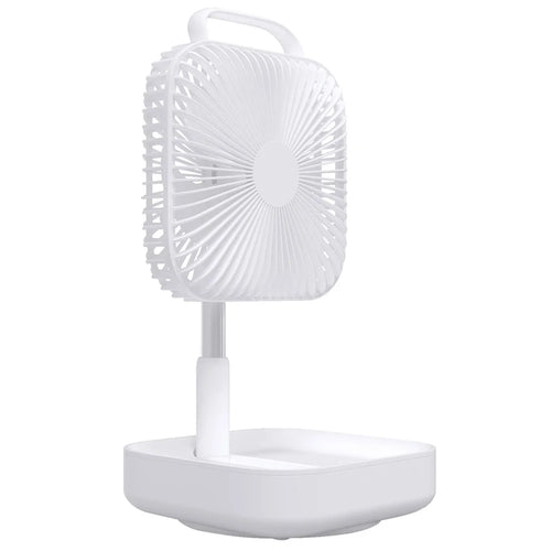 BENWIS HA-FDF Mini Desktop Fan Foldable Retractable Summer Cooling Fan - White - 1