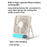 101 1-100 Gears Stepless Speed Silent Desk Fan with Triangular Support (CE / FCC Certified) - Beige - 6