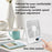 101 1-100 Gears Stepless Speed Silent Desk Fan with Triangular Support (CE / FCC Certified) - Beige - 7