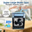 5-Hole Humidifier Desktop Mini Mist Diffuser Cooling Fan with 7-Color Night Light - Black - 3