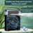 5-Hole Humidifier Desktop Mini Mist Diffuser Cooling Fan with 7-Color Night Light - Black - 6
