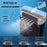 5-Hole Humidifier Desktop Mini Mist Diffuser Cooling Fan with 7-Color Night Light - Black - 7