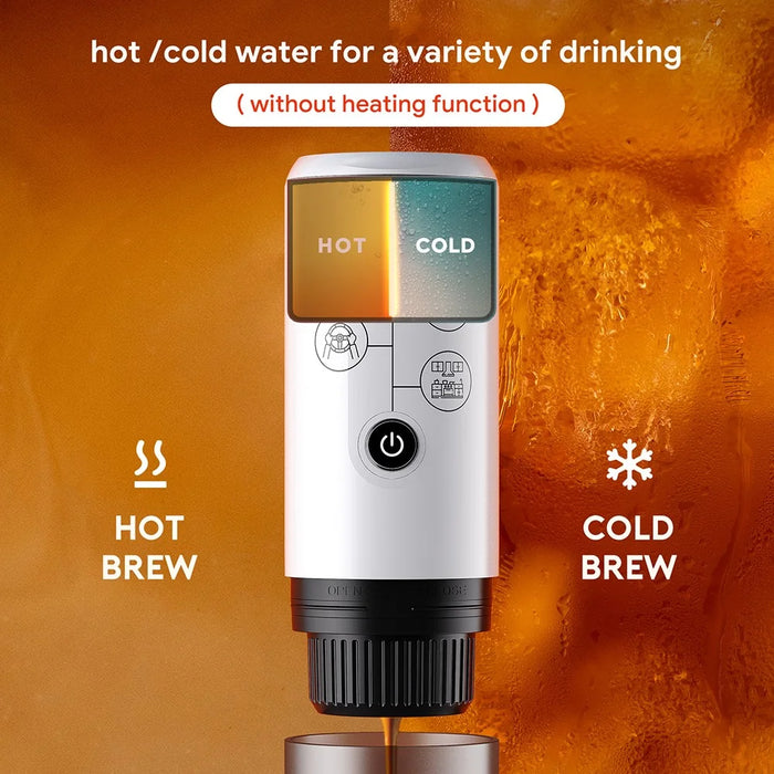 Portable Espresso Machine 2 in 1 Cordless Travel Coffee Maker for Car / Outdoor Use - White - 6