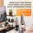 3 in 1 Capsule Espresso Machine Portable Coffee Maker Rocket Shaped Wireless Heated - Silver - 7