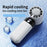ZK03 Portable Cold Compress Cooling Fan 3 Speed Rechargeable Handheld Desktop Fan Cooler - White - 2