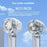 W21 Portable Handheld Fan 3 Speeds Transparent High Speed Turbo Fan with Cold Compress Function - Transparent White - 3