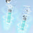 W21 Portable Handheld Fan 3 Speeds Transparent High Speed Turbo Fan with Cold Compress Function - Transparent White - 4