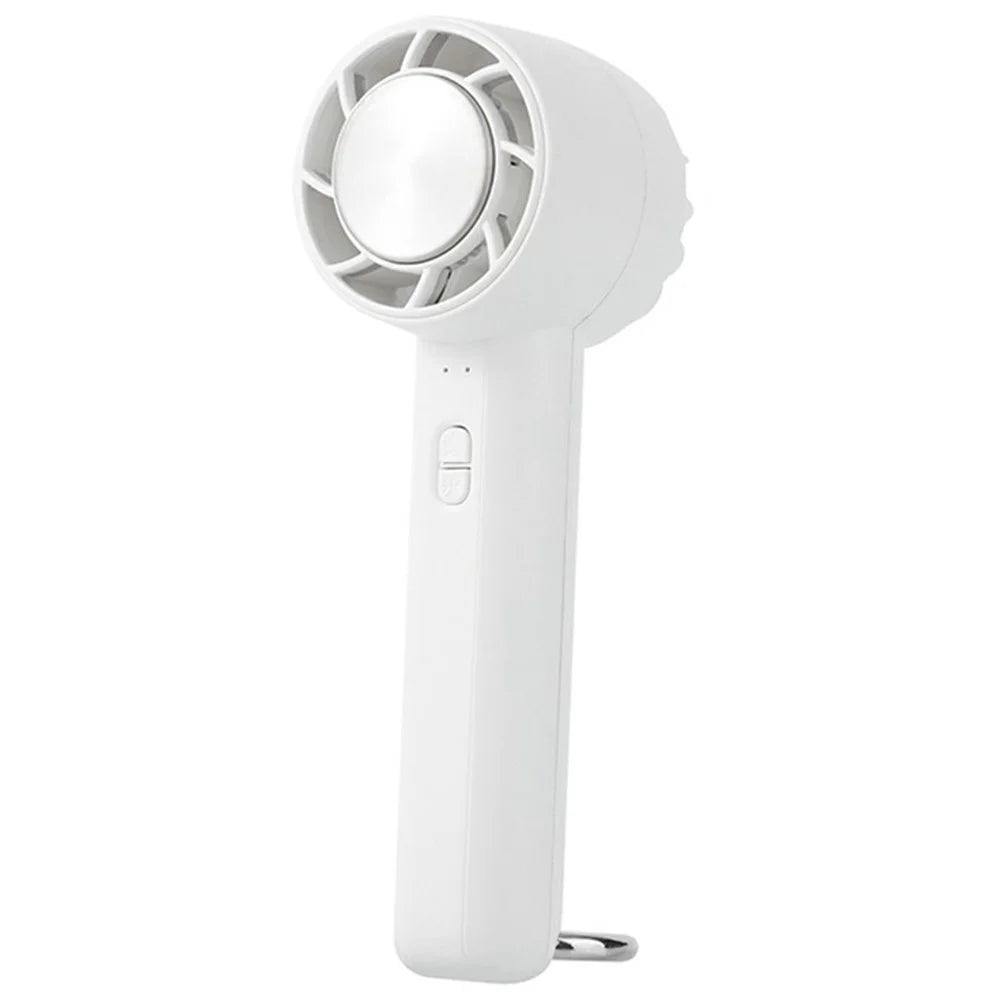 L05 3 Speeds Mini Handheld Fan Portable USB Rechargeable Cold Compress Desktop Fan for Outdoor - White - 1